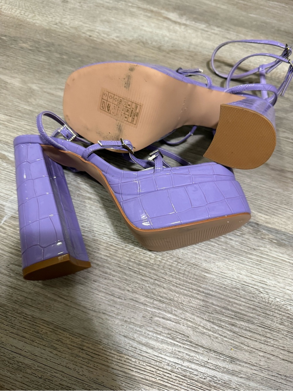 SIMMI London Mavia Lavender Platform Strappy High-Heel Sandals NEW - Picture 11 of 11